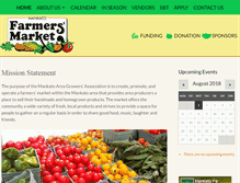 Tablet Screenshot of mankatofarmersmarket.com